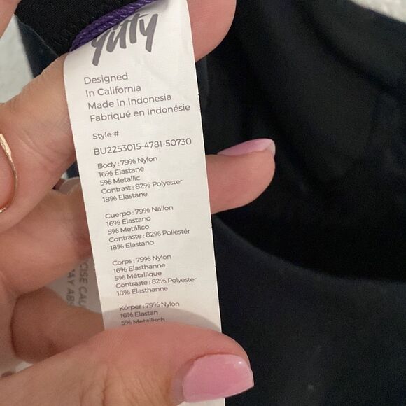 NWT- YITTY- Spotlight shaping Demi cup bodysuit-Shimmered Iconic black- Size Med - Picture 12 of 13